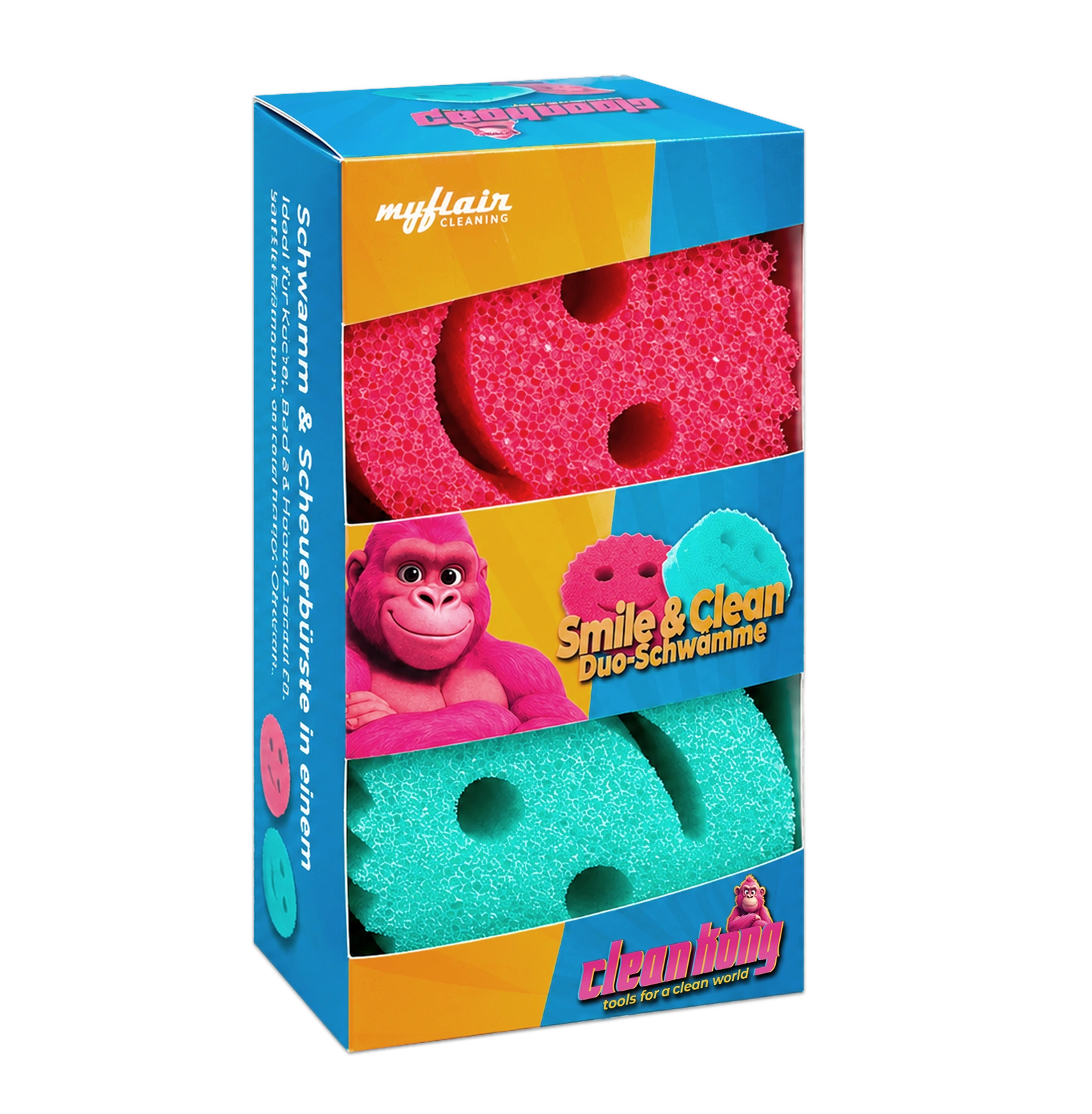 Clean Kong Smile & Clean Duo-Schwämme