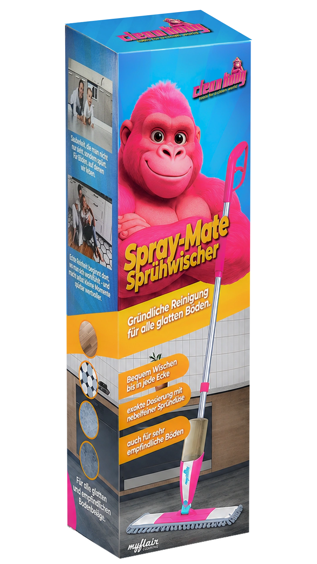 Clean Kong Spray-Mate Sprühwischer Pink
