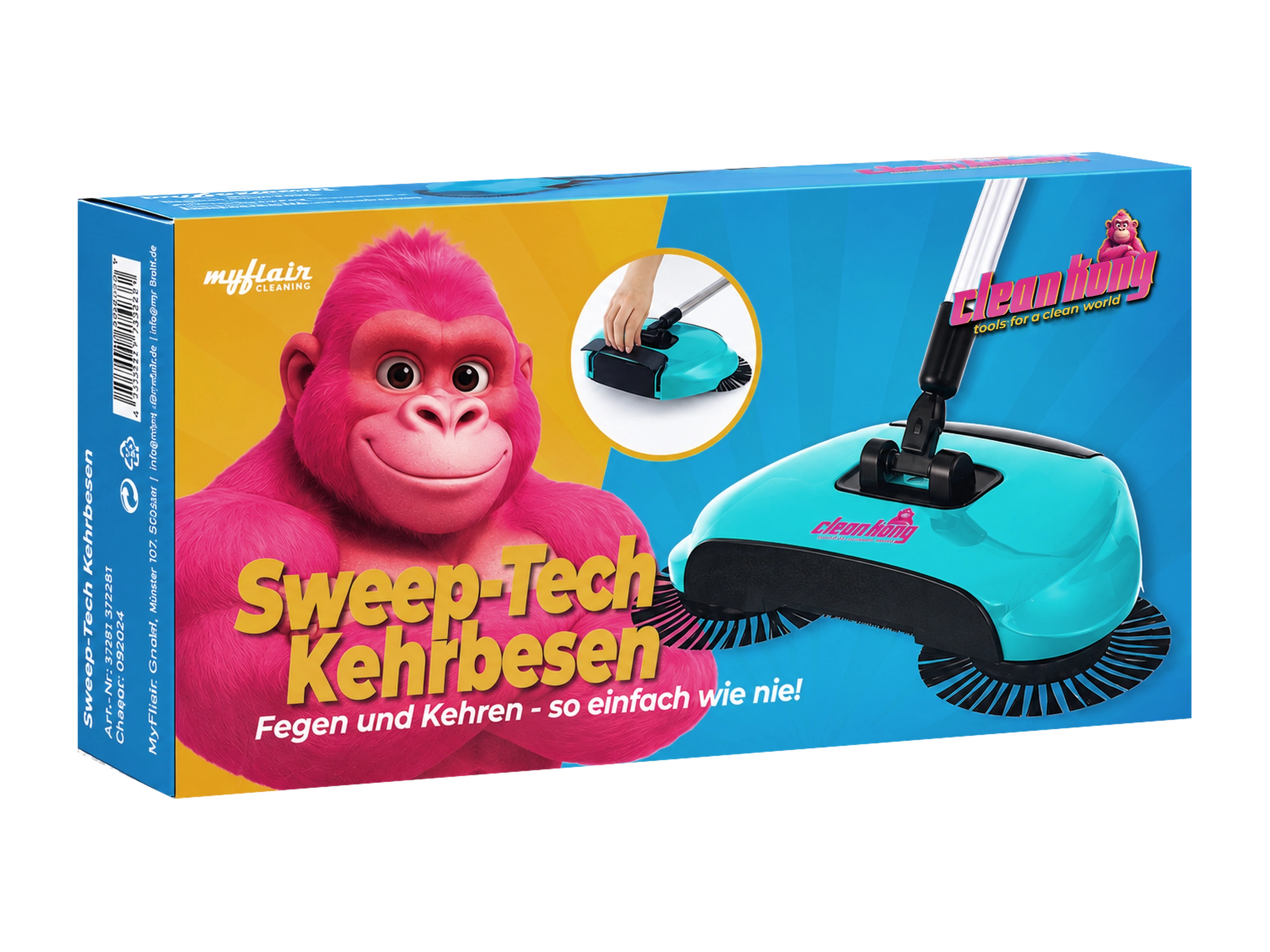 Clean Kong Sweep-Tech Kehrbesen Mint