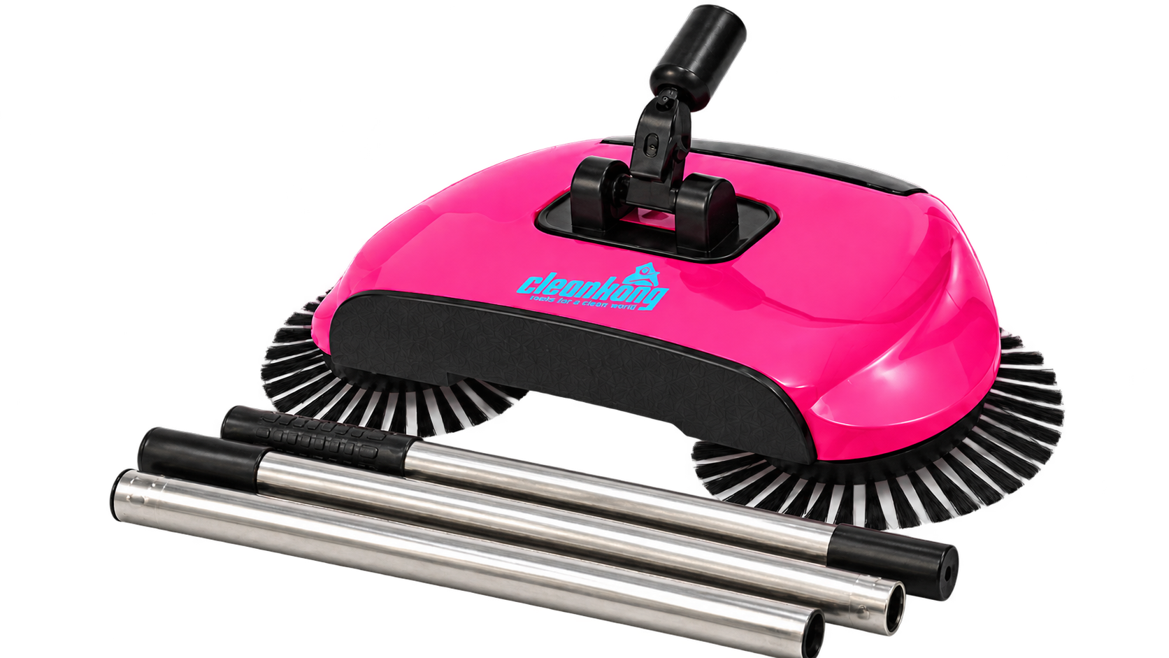 Clean Kong Sweep-Tech Kehrbesen Pink Detailansicht